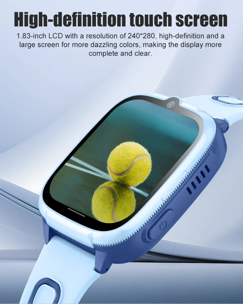 4G Kids Smartwatch D53 GPS Locator Tracker Video Call Smart Watch for Children Waterproof SOS Anti-Lost Watch Parent Control App