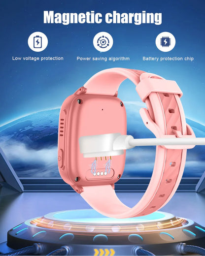 4G Kids Smartwatch D53 GPS Locator Tracker Video Call Smart Watch for Children Waterproof SOS Anti-Lost Watch Parent Control App